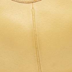 Pre Owned Salvatore Ferragamo Yellow Leather Hobo