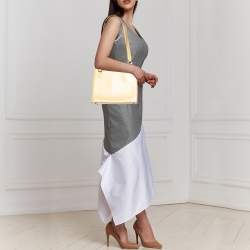 Pre Owned Salvatore Ferragamo Beige Leather Tote