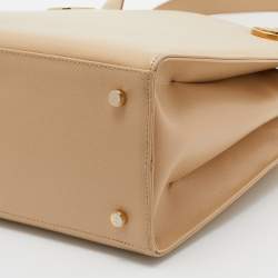 Pre Owned Salvatore Ferragamo Beige Leather Tote