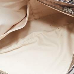 Pre Owned Salvatore Ferragamo Metallic Leather Marisa Satchel