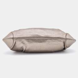 Pre Owned Salvatore Ferragamo Metallic Leather Marisa Satchel