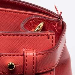 Pre Owned Salvatore Ferragamo Pink Leather Medium Batik Tote