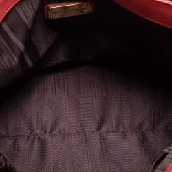 Pre Owned Salvatore Ferragamo Pink Leather Medium Batik Tote