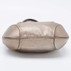 Pre Owned Salvatore Ferragamo Metallic Leather Marisa Hobo