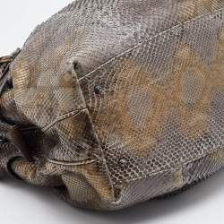 Salvatore Ferragamo Multicolor Python Satchel