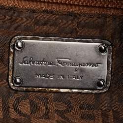 Salvatore Ferragamo Multicolor Python Satchel