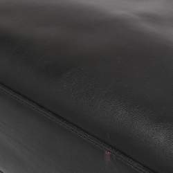 Pre Owned Salvatore Ferragamo Black Leather and Python Whitney Tote 