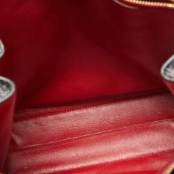 Pre Owned Salvatore Ferragamo Black Leather and Python Whitney Tote 