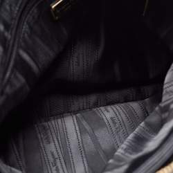 Pre Owned Salvatore Ferragamo Black Leather Chain Shoulder Bag
