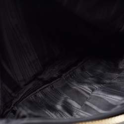Pre Owned Salvatore Ferragamo Black Leather Chain Shoulder Bag