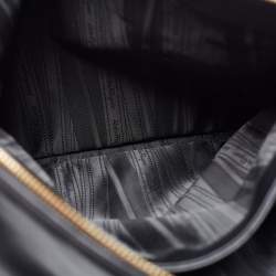 Pre Owned Salvatore Ferragamo Black Leather Chain Shoulder Bag