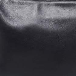 Pre Owned Salvatore Ferragamo Black Leather Chain Shoulder Bag