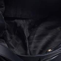 Pre Owned Salvatore Ferragamo Black Leather Gancini Belt Hobo