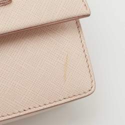 Pre Owned Salvatore Ferragamo Pink Leather Mini Ginny Crossbody Bag