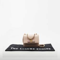 Pre Owned Salvatore Ferragamo Pink Leather Mini Ginny Crossbody Bag