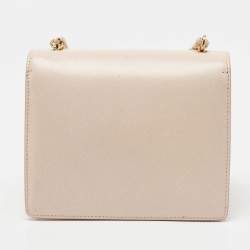 Pre Owned Salvatore Ferragamo Pink Leather Mini Ginny Crossbody Bag