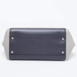 Salvatore Ferragamo Leather and Watersnake Leather Sofia Top Handle Bag
