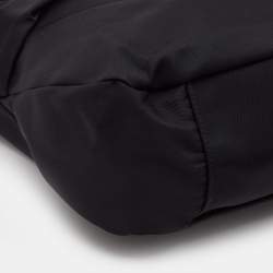 Pre Owned Salvatore Ferragamo Black Nylon Vara Bow Tote