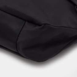 Pre Owned Salvatore Ferragamo Black Nylon Vara Bow Tote