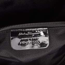 Pre Owned Salvatore Ferragamo Black Nylon Vara Bow Tote