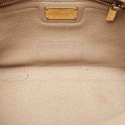 Pre Owned Salvatore Ferragamo Beige Leather Amy Tote