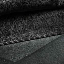 Pre Owned Salvatore Ferragamo Black Leather Medium Amy Tote