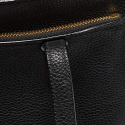 Pre Owned Salvatore Ferragamo Black Leather Medium Amy Tote