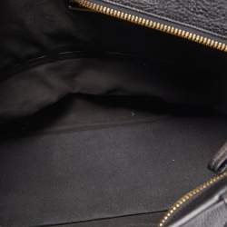 Salvatore Ferragamo Black/White Grain Leather Tara Expandable Tote