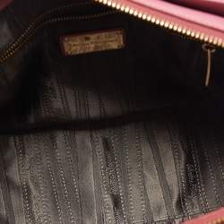 Salvatore Ferragamo Dark Pink Leather Beky Tote