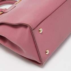 Salvatore Ferragamo Dark Pink Leather Beky Tote