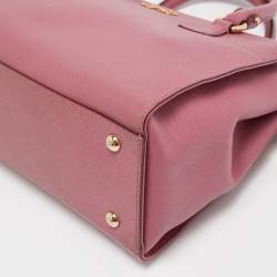 Salvatore Ferragamo Dark Pink Leather Beky Tote