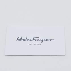 مملوكة مسبقًا Salvatore Ferragamo Peach Leather Miss Vara Wallet on chain 