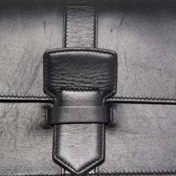 Pre Owned Salvatore Ferragamo Black Leather Altea Box Crossbody Bag