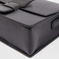 Pre Owned Salvatore Ferragamo Black Leather Altea Box Crossbody Bag