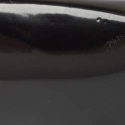 Pre Owned Salvatore Ferragamo Black Patent Leather Ginny Shoulder Bag