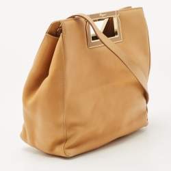 مملوكة مسبقًا Salvatore Ferragamo Tan Leather Shoulder Bag