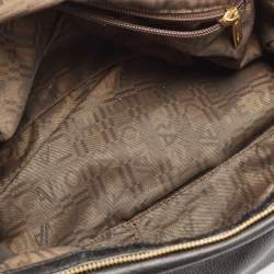 Pre Owned Salvatore Ferragamo Black Leather Braided Satchel