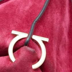 Pre Owned Salvatore Ferragamo Multicolor Leather, Calfhair and Suede Medium Sofia Top Handle Bag