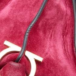 Pre Owned Salvatore Ferragamo Multicolor Leather, Calfhair and Suede Medium Sofia Top Handle Bag