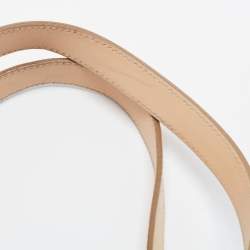 Pre Owned Salvatore Ferragamo Brown/Beige Jacquard Fabric and Leather Tote