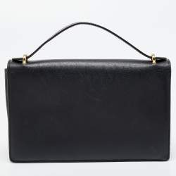 Pre Owned Salvatore Ferragamo Black Leather Aileen Shoulder Bag