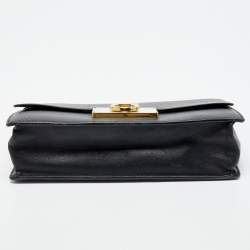 Pre Owned Salvatore Ferragamo Black Leather Aileen Shoulder Bag