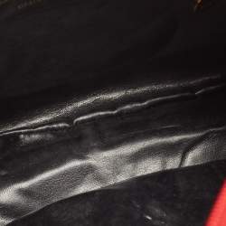 Pre Owned Salvatore Ferragamo Red Leather Camera Crossbody Bag