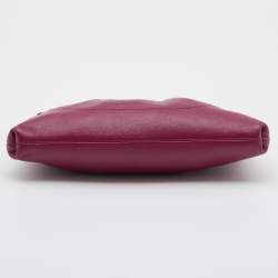 Pre Owned Salvatore Ferragamo Pink Leather Chain Clutch
