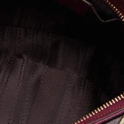 Pre Owned Salvatore Ferragamo Pink Leather Chain Clutch