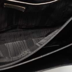 Salvatore Ferragamo Black Leather Gancini Flap Shoulder Bag