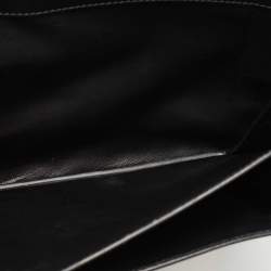 Salvatore Ferragamo Black Leather Gancini Flap Shoulder Bag