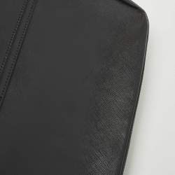 Salvatore Ferragamo Black Leather Gancini Flap Shoulder Bag