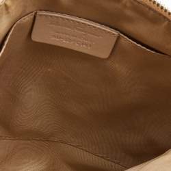 Pre Owned Salvatore Ferragamo Beige Leather Crossbody Bag