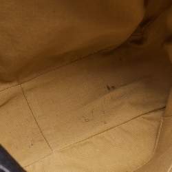 Pre Owned Salvatore Ferragamo Black Leather Messenger Bag